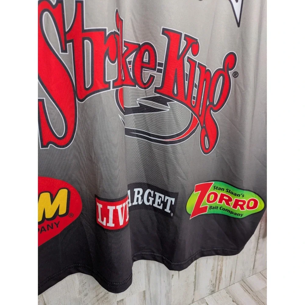 FLW Bass Fishing Jersey 2XL Bass Mafia‎ Mercury Strike King Tournament Sponsors